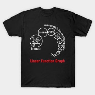 Linear function graph - dark T-Shirt